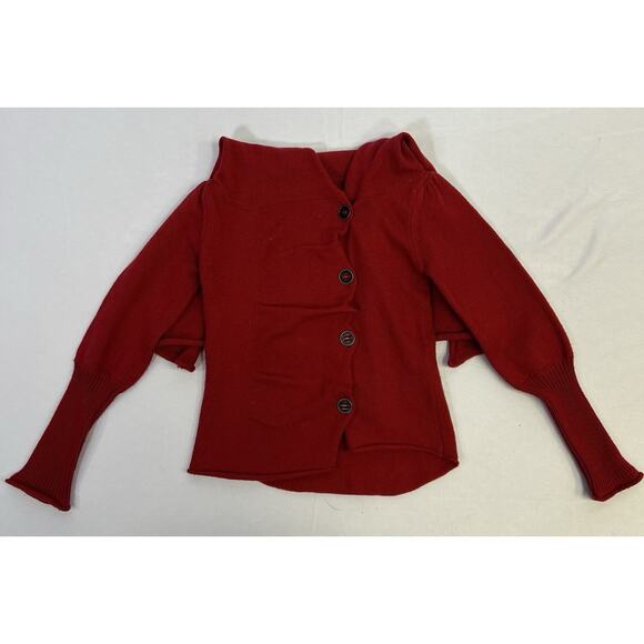 Persnickety Girls Red Cardigan And Brown Wool Blend Pants USA Made Size 4 - Picture 12 of 16